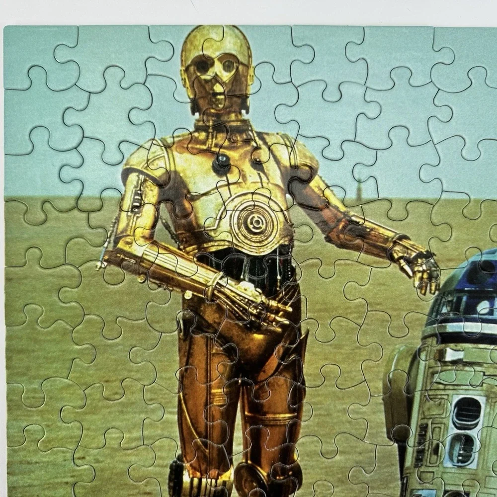Star Wars C-3PO R2-D2‎ 100 Piece Puzzle 1978 Milton Bradley Vintage COMPLETE